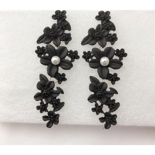 Female exaggerated flower painting fashion new winter port restoring ancient ways web celebrity culture quality