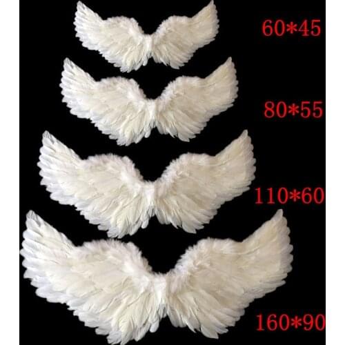 Women Child Girls Angel Feather Wing Photo Props Dance Show Wedding Birthday Gift Bachelorette Party DIY Home Decoration