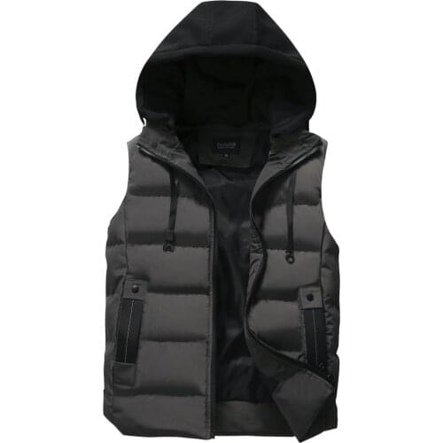 Mens Sleeveless Vest Jacket Spring Autumn Thermal Soft Vests Fashion Casual Coats Male Cotton Mens Vest Men Thicken Waistcoat