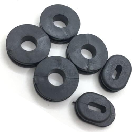 1 Set Motorcycle Plastic Side Cover Rubber Seal Motorbike Grommet Pads For Suzuki GN125 GS125 EN125 GN250 GN400 GS550 GT750 RV90