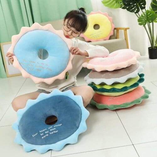 1Pcs 45*50CM Sofa Decorative Cute Simulation Flower Cushion Soft Plush Pillow Stuffed Seat Pad Cushion Toys Christmas Present