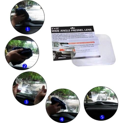 1pc Wide Angle Fresnel Lens Car Parking Reversing Sticker Useful Enlarge View