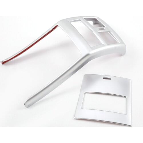 2Pcs Rear Air Vent Outlet Cover Trim Frame Silver Fit For Mercedes Benz GL GLE GLS ML Class W166 X166 2013-2016 2017 2018 2019