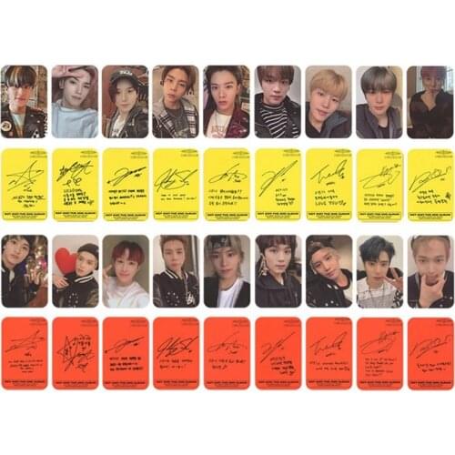 9PCS/Set Kpop NCT 127 Neo Zone New Album Photocard Self Made Photo Cards Photograph LOMO Card Stationery