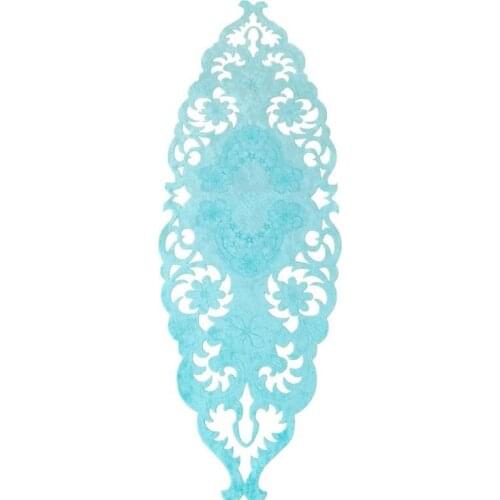 Daisy Lux Velvet Runner Turquoise