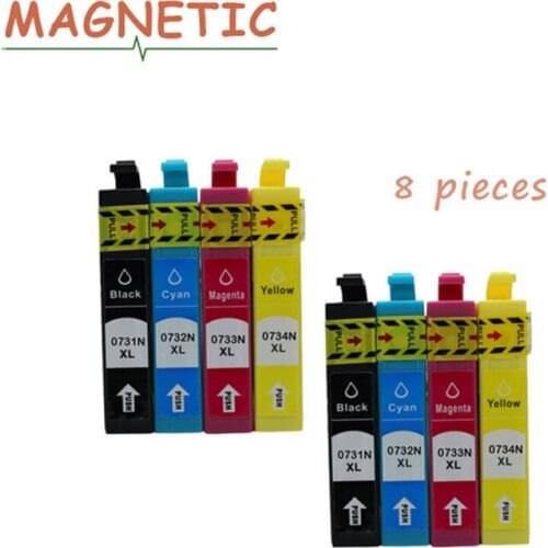 Printer Cartridges 8pcs Inkjet Cartridge Compatible 0731N 73N T0731 for EPSON C79 CX5500 CX8300 CX9300 TX100 TX210 TX410 TX550w