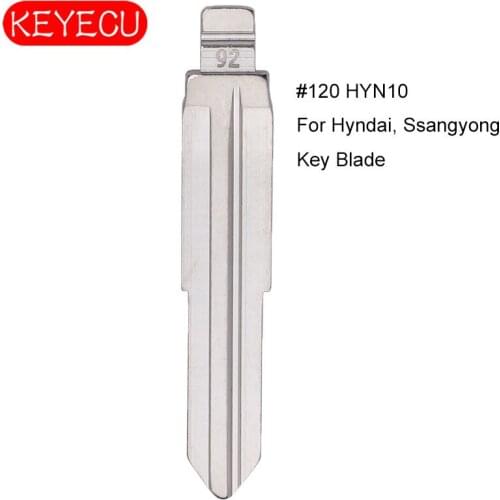 KEYECU 10PCS KEYDIY Universal Remotes Flip Blade 120# , HYN10 for Hyndai, Ssangyong