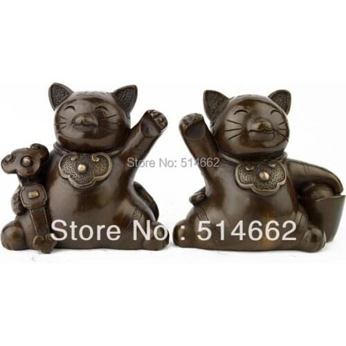BRASS PAIR OF BABY TIGER STATUES FENGSHUI /TIGER Figurines/TIGER Sculptures
