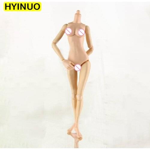 1/6 Scale 3 skin color mannequins S02 Female Rubberized Sit Slim Girl Body Action Figure Body Female 12' Body Figure Accessory