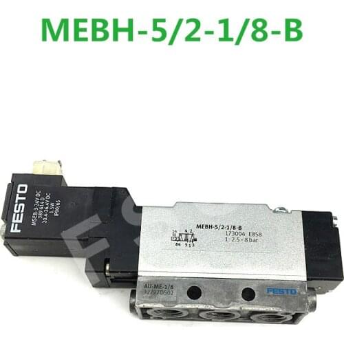 MEBH-5/2-1/8-B JMEBH-5/2-5.0-B MEBH-5/3E-1/8-P-B two five single FESTO pneumatic solenoid valve control