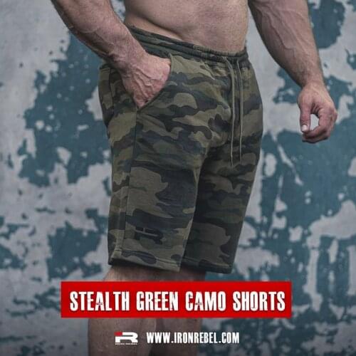 Mens training fitness brothers outdoor Cotton Leisure running Camouflage basketball five-point pants Fitness Beach Shorts