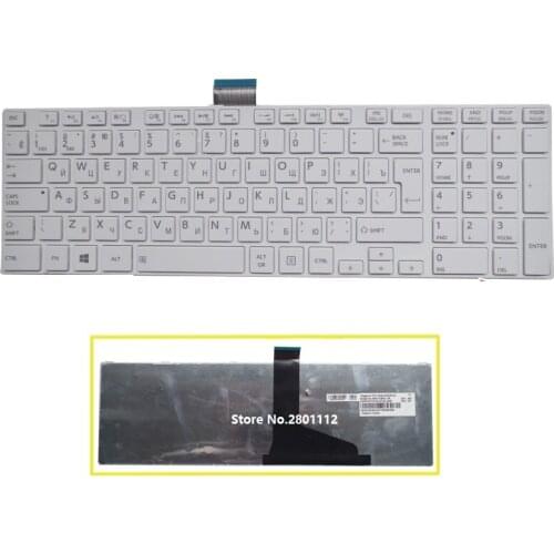 SSEA New Russian Keyboard for Toshiba L850 L850D P850 L855 L855D L870 L870D C850 C855 C855D S950 S955 RU Keyboard white