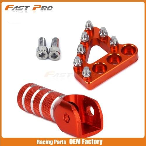 New Design Billet Rear Brake Pedal Step Tips And Gear Shifter Lever Tip Replacement For KTM SX EXC XCF 125-530 Adventure Duke