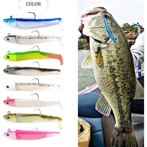 5/12/25g Black Minnow Jig Head Fishing Lure Bait Soft Pike Lure Bass Fishing Shad Soft Bait Boat Code Black Minnow Fishing Bait
