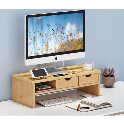 Simple and versatile Computer desktop display increase rack Beautiful and practical Desktop storage and organize rack