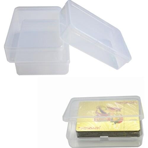 Game Card Transparent Box, Jewelry Storage Container 1 Piece 10x7Cm Board Game Transparent Plastic Box