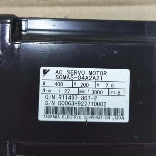 Used Tested Working SGMAS-04A2A21 AC SERVO MOTOR