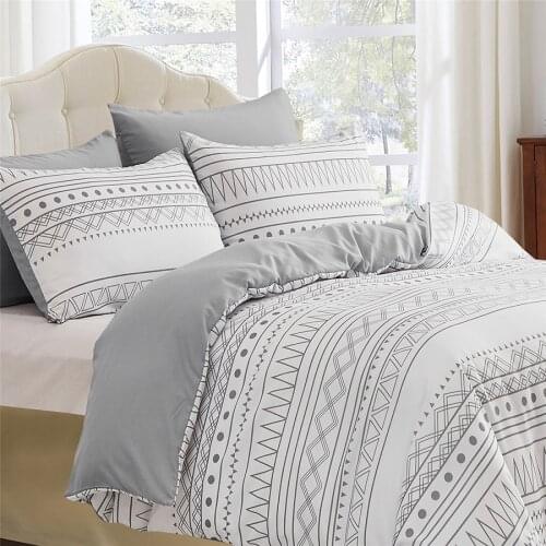 High Quality Geometric Pattern Duvet Cover Double Bed Quilt Cover Housse De Couette Twin Single Queen Size Luxury Bedding Sets