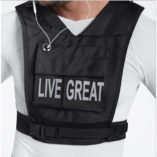 Live great tactical vest Stylish Vest Tactical Biker Reflective +ICONS Vest gilet tactile street outdoor vest undershirt sing