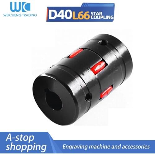 Star couplingFL19 D40 L66 Bore 12/14/15/16/18/20mm