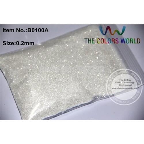 0.2mm white with silver light Color Glitter Powder for nail,tatto art decoration DIY powder