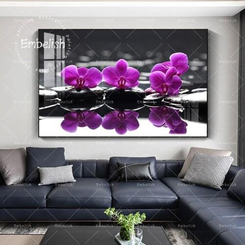 1 Pieces Beautiful Lily Bulb Flower Wall Art Pictures For Living Room HD Canvas Painting Home Decor Landscape Pictures Artworks