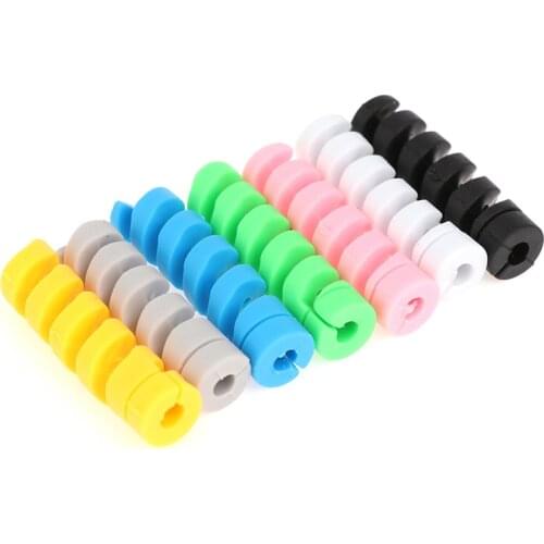 10pc Protector PhoneData Line Sleeve Earphone Protection Wire Breakage CordCover