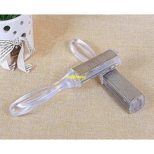 100pcs/lot Metal Clear Double Side Foot Rasp File Callus Remover Dead Skin Remover Pedicure Foot Care Tool
