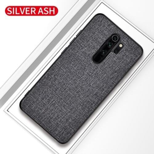 For Xiaomi Redmi 9 Case Luxury Skin Soft Silicone edge+hard fabric back cover protective case for xiaomi redmi 9 redmi9 shell