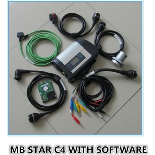 Newly Version MB Diagnostic tool for MB Star New Compact 4 support more languages SD Connect C4 auto scanner professional diag