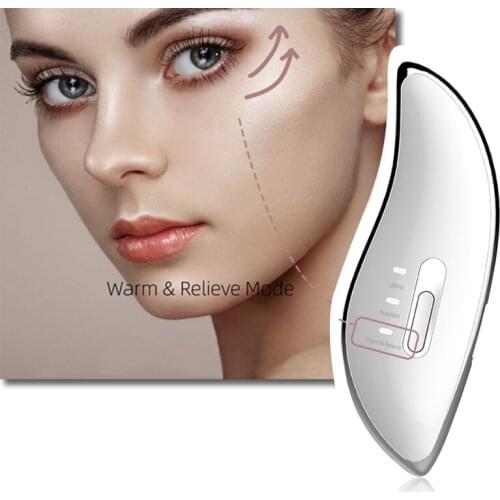 Electric Facial Massager Rechargeable Face Skin Lifting Relieve Device Portable Microcurrent Beauty Anti Wrinkle for Lady