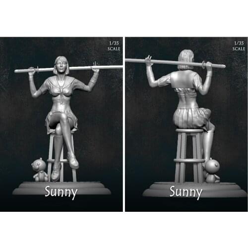 1/35 Resin Model Figure GK，SUNNY, Unassembled and unpainted kit
