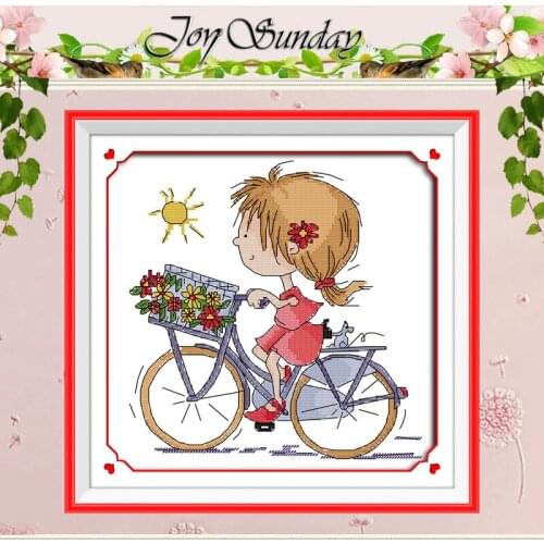 Sunny Day Patterns Counted Cross Stitch 11CT 14CT Cross Stitch Set Wholesale DIY cartoon Cross-stitch Kit Embroidery Needlework