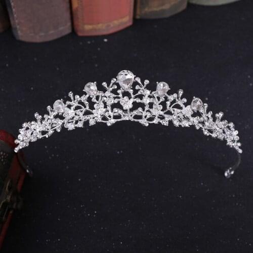 Women Wedding Bridal Tiaras Princess Crystal Prom Hair Crown Rhinestone Fashion Headband Hair Accessories Headpiece for girls
