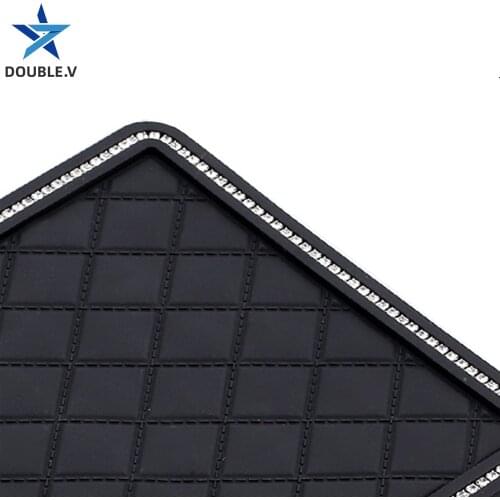 Car Anti-slip mat for phone in car dashboard Non-slip mat with Rhinesto car gadget for SMART KIA