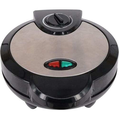 Round Nonstick Electric Stroopwafel Syrup Waffle Maker Baker Machine Stainless Steel Compact Fast Temperature Control