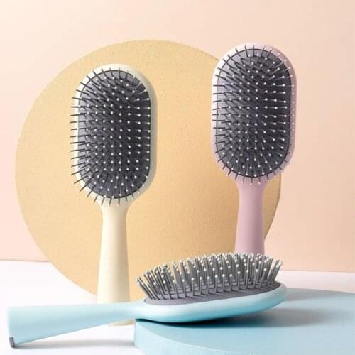 Curly Hair Massage, Anti-Static Hair Loss, Knot, Blow Molding, Household Portable Air Bag Cushion Rolling Comb