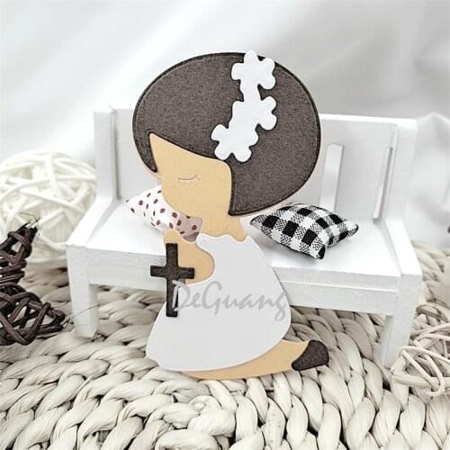 Deguang metal cutting die DIY scrapbook 3D photo album Girl Prayer decoration multi purpose die 2020 NEW