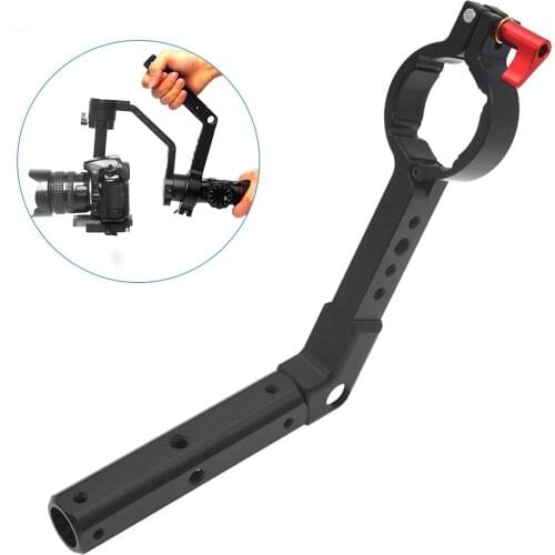 Mounting Handle Grip Extension Arm Bracket With Cold Shoe Adapter For DJI Ronin S Crane 2 Handheld Gimbal Camera Accessories