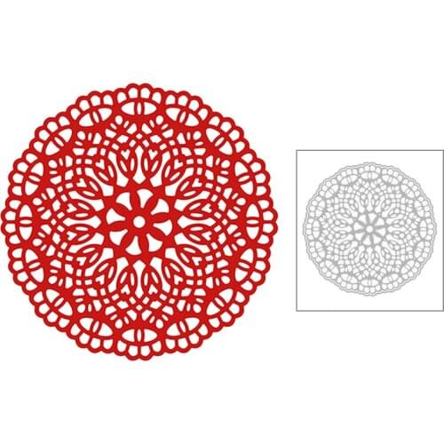 2020 New Circle Embossing Pattern Lace Metal Cutting Dies For Making Decoration Album Greeting Card Paper Scrapbooking No Stamps