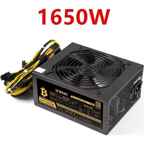 New Original Miner PSU For Golden Field 80plus Gold Special Power Supply For 8-card Chassis 1650W Power Supply JHT1650W