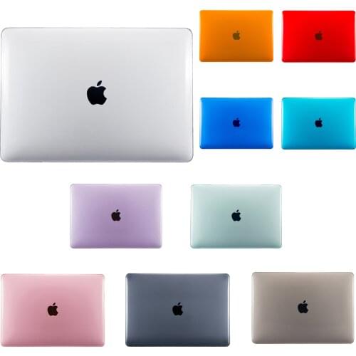 New Transparent Touch Bar Crystal Case For Apple Macbook Air Pro Retina 11 12 13 15 Laptop Cover Bag For Mac New 13 inch A2159