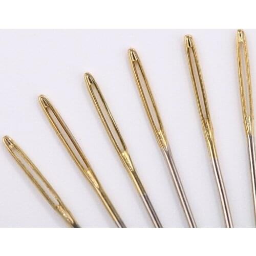 Oneroom 100pcs #26 11CT Good quality Golden Tail For Stitch Cloth Sewing Kit Embroidery Fabric Cross Stitch Needles