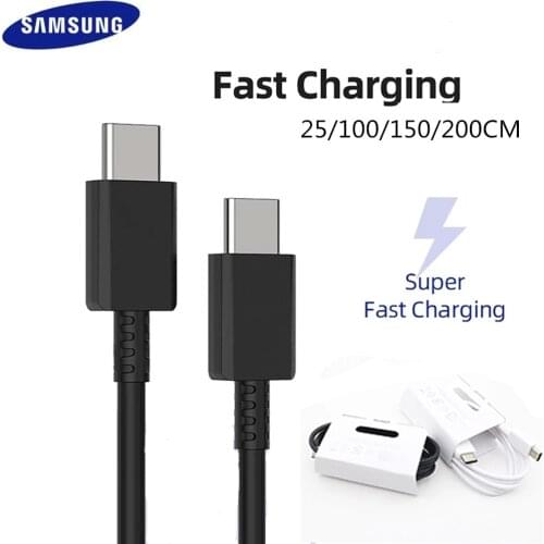 Original Samsung S21 S20 5G 25w Cable Surper Fast Charge Type C To Type C Pd PPS Quick Charging For Galaxy Note 20 Ultra 10