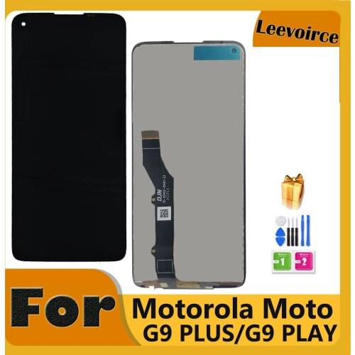 Original For Motorola Moto G9 Plus Lcd Screen Display Touch Digitizer Assembly Replacement For Moto G9 Play LCD Screen + Tool