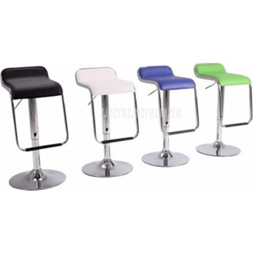 Lifting Swivel Bar Counter Chair Rotating 56-76cm Height Adjustable Bar Chair PU Leather Soft Cushion High Footstool Barstool