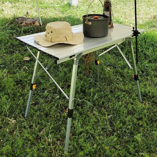Aluminum Alloy Portable Camping Table Outdoor Furniture Ultralight Folding Camping Hiking Desk Traveling BBQ Picnic Table