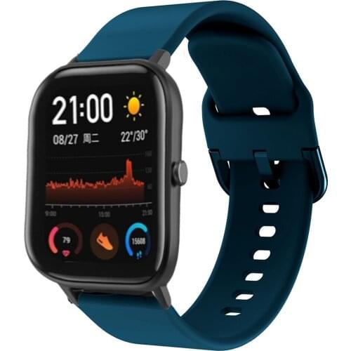 Watch Band for Xiaomi Huami Amazfit GTS 2/GTR 42mm/GTS 2Mini/Bip Lite Watch Band Bracelet Sport Replacement Silicone Wrist Strap