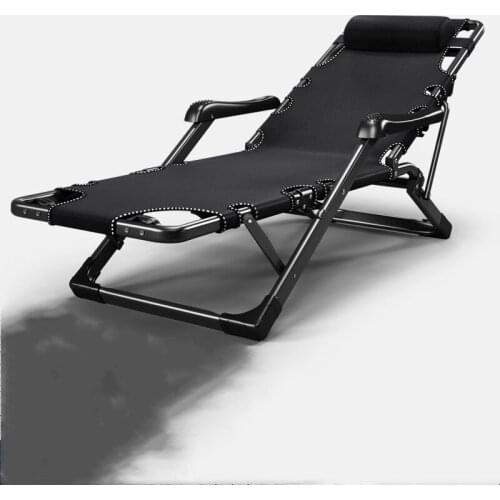 Folding Chair Lunch Break Siesta Bed Balcony Leisure Beach Back Chair Lazy Sofa Portable Sleeping Chair Home