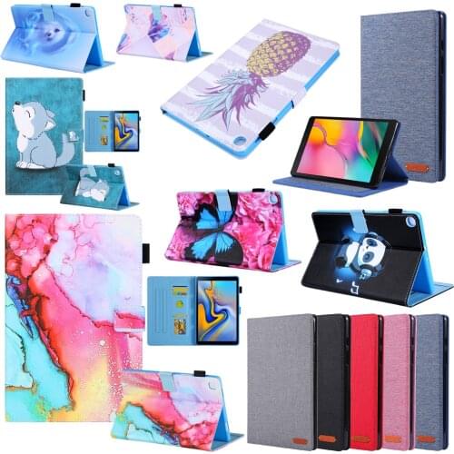 Tab A7 Lite T220 T225 Leather Cover Case For Samsung Galaxy Tab A7 Lite 8.7 SM-T220 SM-T225 Funda Stand Coque Shell +Film +Pen